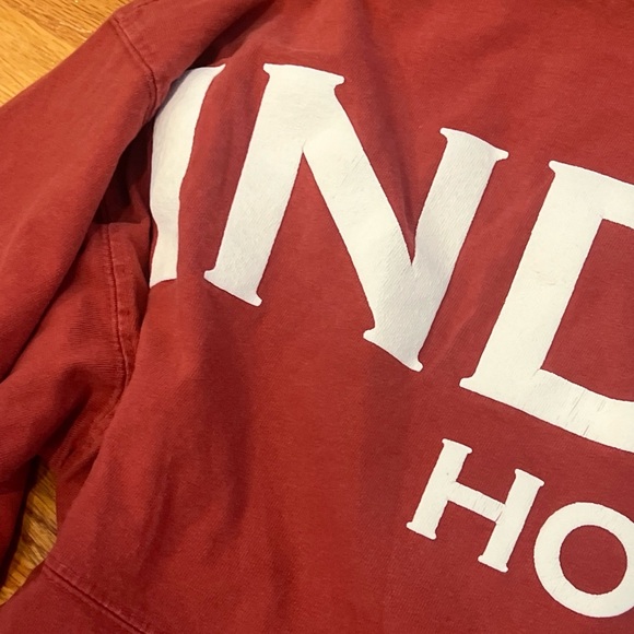 Vintage Indiana University Long Sleeve Crewneck Red Shirt Size Medium - Picture 8 of 8